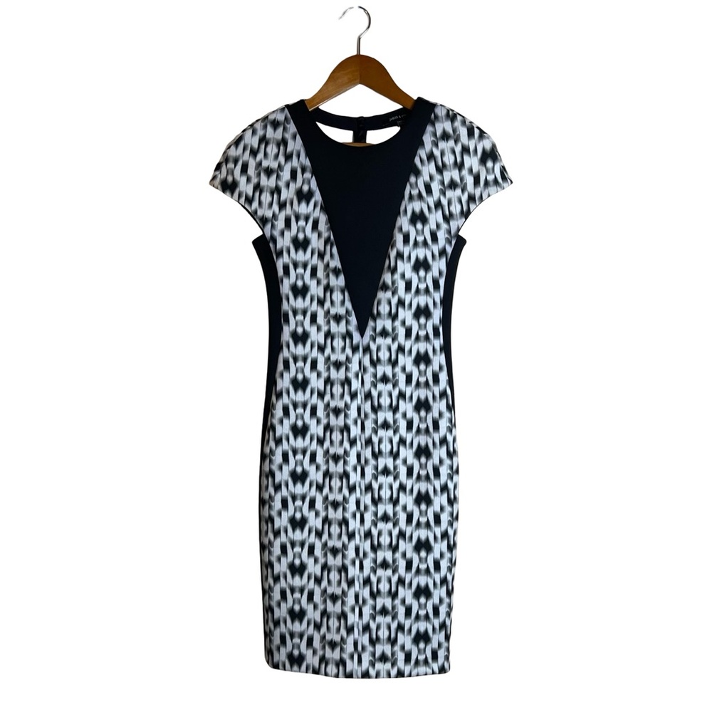 Judith & Charles Geometric optical print dress. Size 0